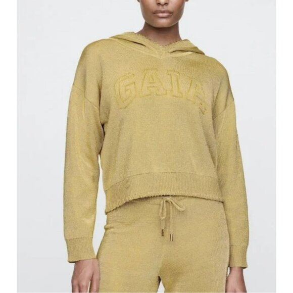 Cult Gaia x Gap Limited Edition Gold Hoodie Sweatshirt NWT - Picture 3 of 12